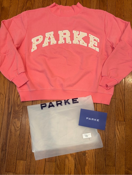 Parke Tops - Parke Bloom Maggie & Emma Mockneck in Bright Pink L/XL